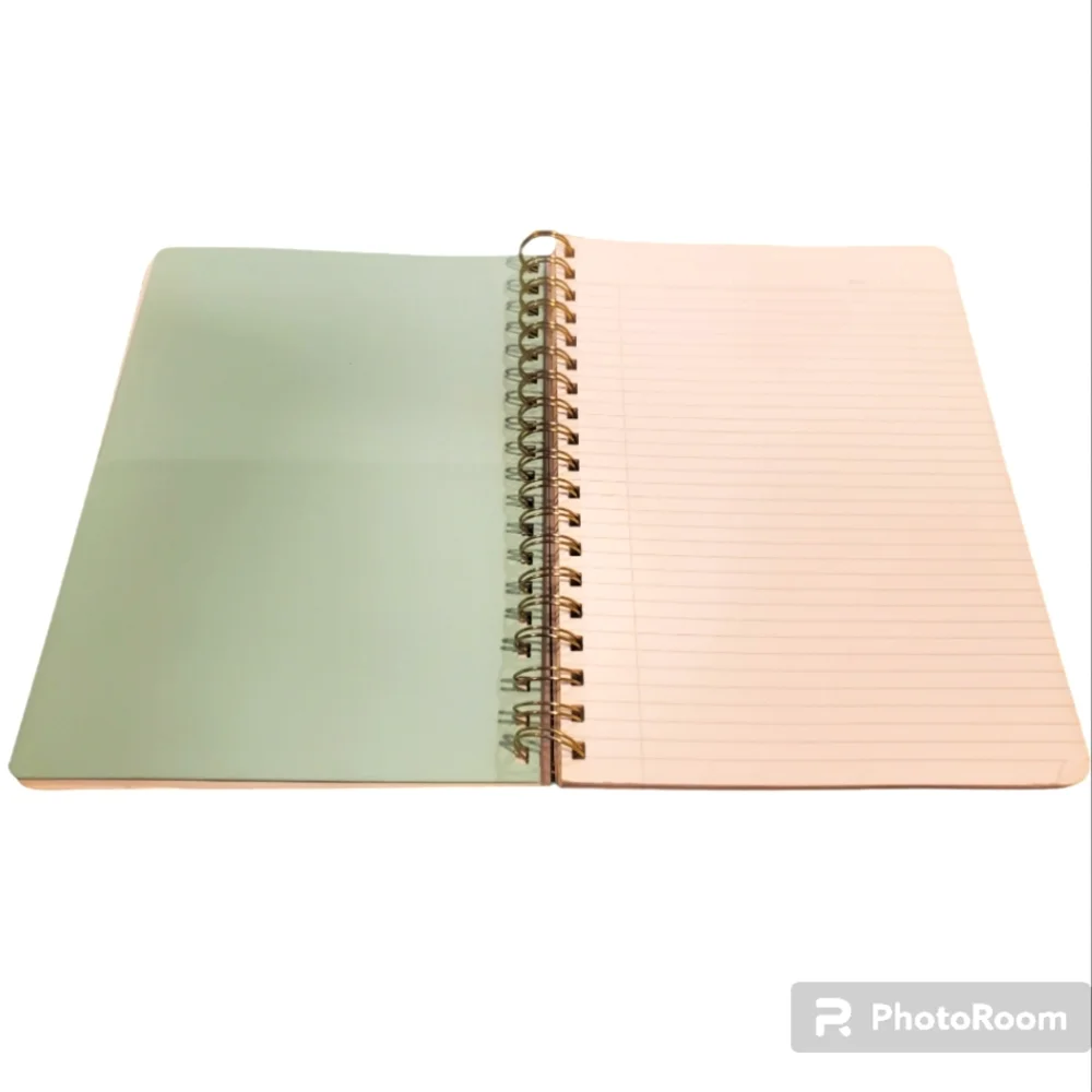 Fringe Studio Spiral Black Marble Split Text Workbook Notebook Journal Notepad